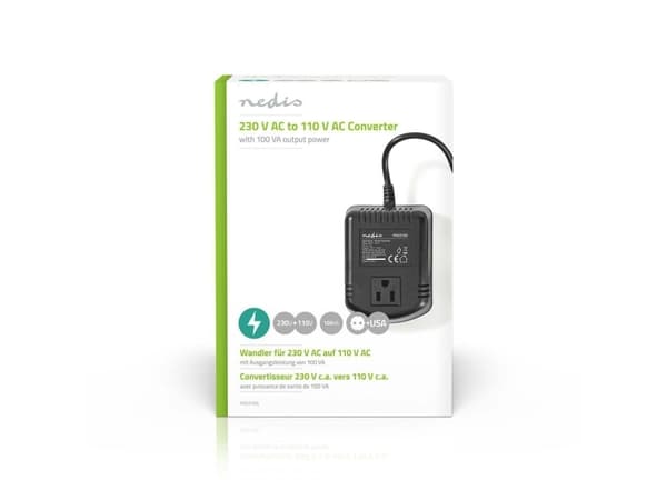 Nedis POCO105, Universaali, Sisätila, 230 V, 50 Hz, 100 W, AC1-to-AC2