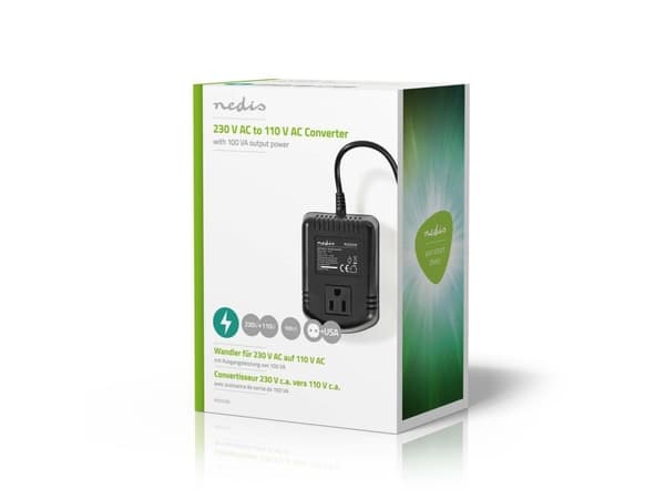 Nedis POCO105, Universaali, Sisätila, 230 V, 50 Hz, 100 W, AC1-to-AC2
