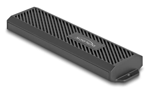 DeLOCK 42031, SSD-inkapsling, M.2, PCI Express, SATA, 20 Gbit/s, USB-anslutning, Svart