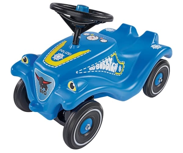 BIG Bobby-Car-Classic Police, 1 vuosi/vuosia, 4 renkaita, Muovi, Sininen