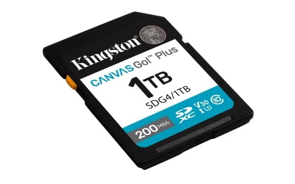 Kingston Technology Canvas Go! Plus, 1 TB, SDXC, Klasse 10, UHS-I, 200 MB/s, 160 MB/s