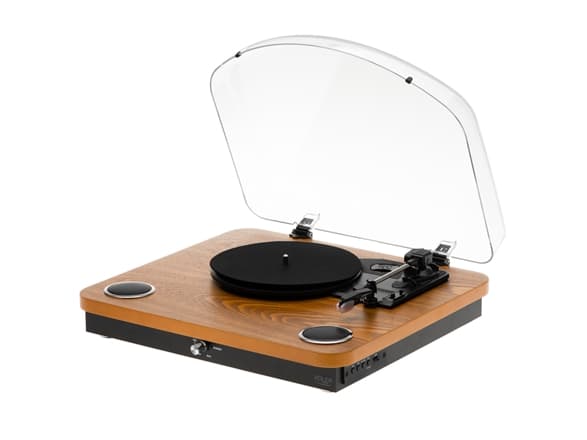 Platespiller Adler AD-1914 med USB, Bluetooth, metall
