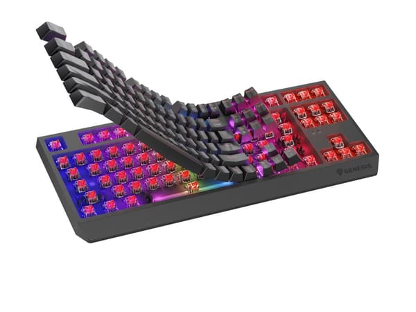 GENESIS Thor 230 TKL tangentbord Spela USB + RF Wireless + Bluetooth QWERTY Svart
