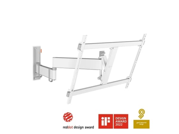 Vogel's 3836431, 101,6 cm (40"), 195,6 cm (77"), 100 x 100 mm, 600 x 400 mm, 0–20°, hvit