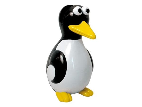 WEDO Silmälasipidike "Pingviini", polyresiiniä silmälasien säilytykseen, läpinäkyvässä laatikossa (202 2702)