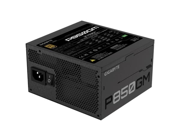 Gigabyte P850GM, 850W, 100-240V, 50/60Hz, 12A, 6A, Aktiv