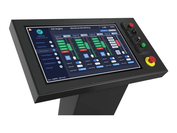 Elo 1564L - LED-skärm - 15.6" - öppen ram - pekskärm - 1920 x 1080 Full HD (1080p) @ 60 Hz - 450 cd/m² - 1000:1 - 25 ms - HDMI, DisplayPort, USB-C -