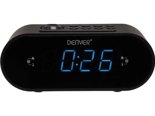 Denver CRP-717, Kello, Digitaalinen, FM, PLL, 87,5 - 108 MHz, LED, 2,29 cm (0.9")