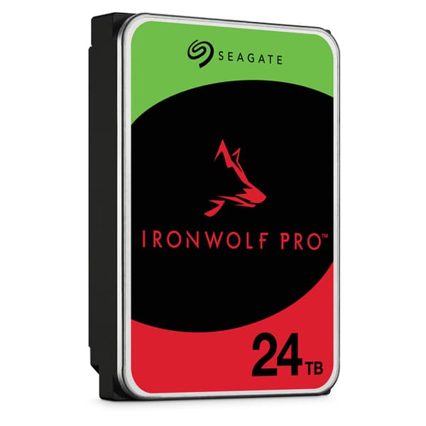 Seagate IronWolf Pro ST24000NT002 interna hårddiskar 24 TB 7200 RPM 512 MB 3.5" Serial ATA III