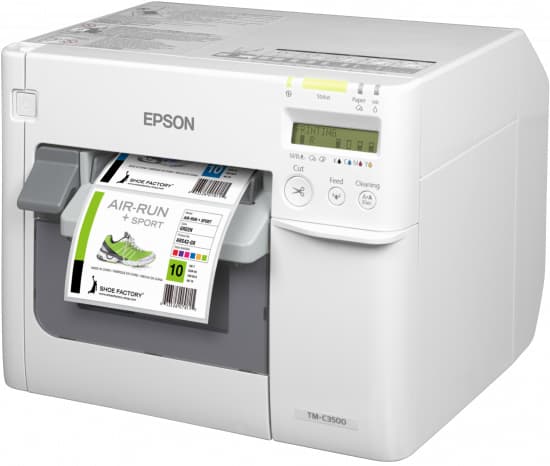 Epson TM-C3500, Blekkdyse, 720 x 360 DPI, 103 mm/sek, Koblet med ledninger (ikke trådløs), Hvit