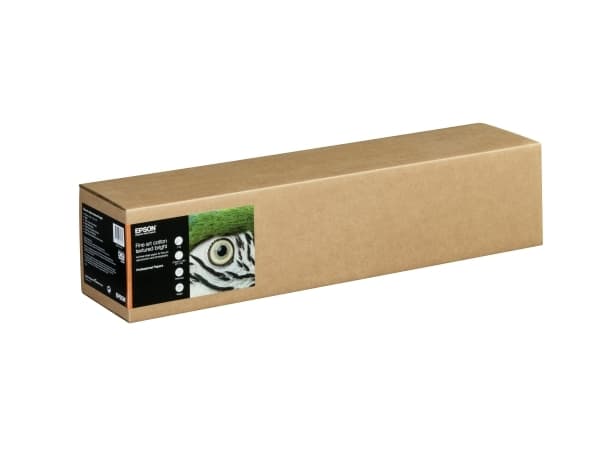 Epson Fine Art Bright II - Bomull - strukturert matt - 515 mikroner - naturlig hvitt - Rull (61 cm x 15 m) - 300 g/m² - 1 rull(er) boks - klutepapir