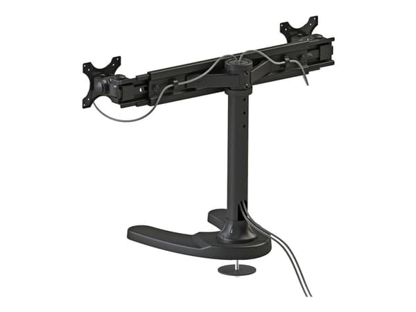 Neomounts FPMA-D700DD - Ställ - fullständig rörelse - för 2 LCD-bildskärmar - svart - skärmstorlek: 19"-30" - skrivbordsstativ, skyddshylsa, disk-mon