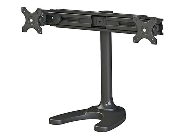 Neomounts FPMA-D700DD - Ställ - fullständig rörelse - för 2 LCD-bildskärmar - svart - skärmstorlek: 19"-30" - skrivbordsstativ, skyddshylsa, disk-mon