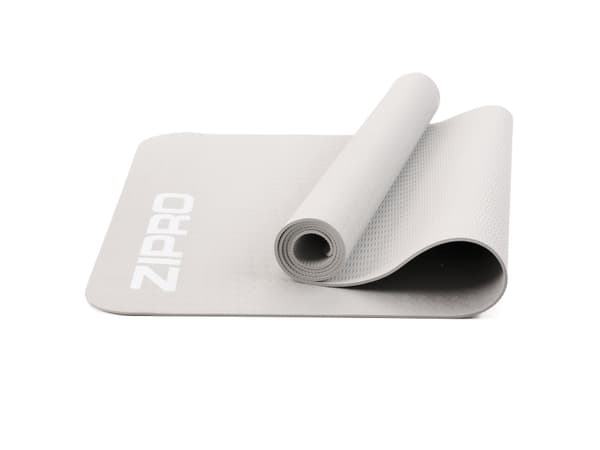 Zipro TPE treningsmatte 172 cm x 61 cm x 0,4 cm grå