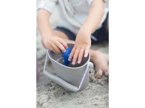 Scrunch-bucket - varm grå