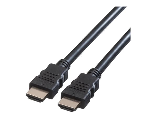 Roline - HDMI-kabel - HDMI hann til HDMI hann - 5 m - skjermet - svart