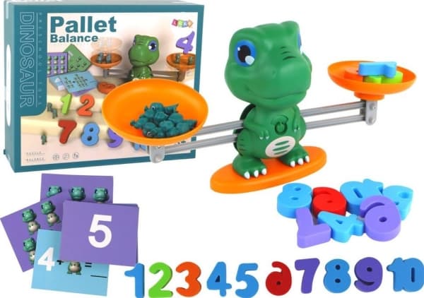 LeanToys Pedagogisk leksak Dinosaurievåg Matematik Aktiviteter