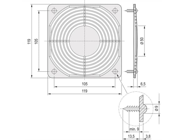 nVent SCHROFF 60225052 19 tum Fästmaterial