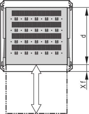 SCHROFF teleskopbrett SCHROFF 19 for Varistar, Novastar, Eurorack, 70 kg, RAL 7035, 600W 600D