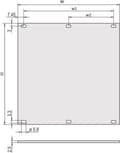 Miniatyrbilde 1 av 2: nVent SCHROFF 30847463 Frontplade 2 stk