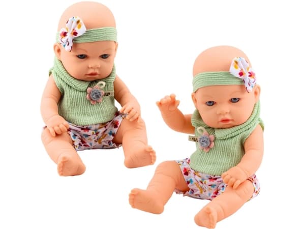Baby Doll Grön blommig klänning Band med fluga