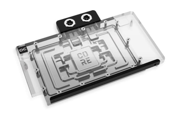 Alphacool 10269, Backplate, Acrylic, Aluminium, Chrome, Copper, Nylon, Black, Chrome, 3-Pin JST, 1/4", 60 °C