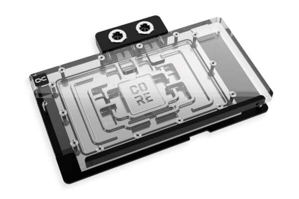 Alphacool 10269, Backplate, Acrylic, Aluminium, Chrome, Copper, Nylon, Black, Chrome, 3-Pin JST, 1/4", 60 °C