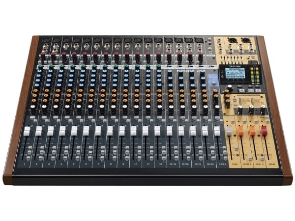 Tascam Model 24, 24 kanaler, Bluetooth, 52 W, Sort, Gull, Tre