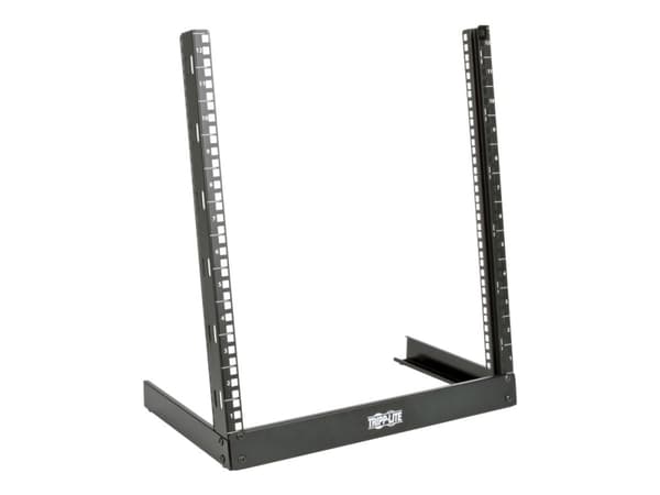 Eaton Tripp Lite Series 12U 2 Post Open Frame Desktop Rack Server Cabinet Free Standing - Rack åpen ramme - 2-stangs - svart - 12U - 19"