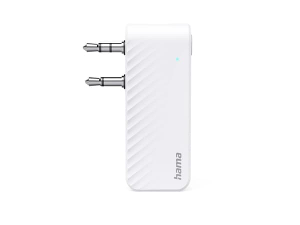 Hama Bluetooth®-äänilähetin lentokoneisiin ja yleiskäyttöön, 10h, w. AUX, valkoinen (00014171)
