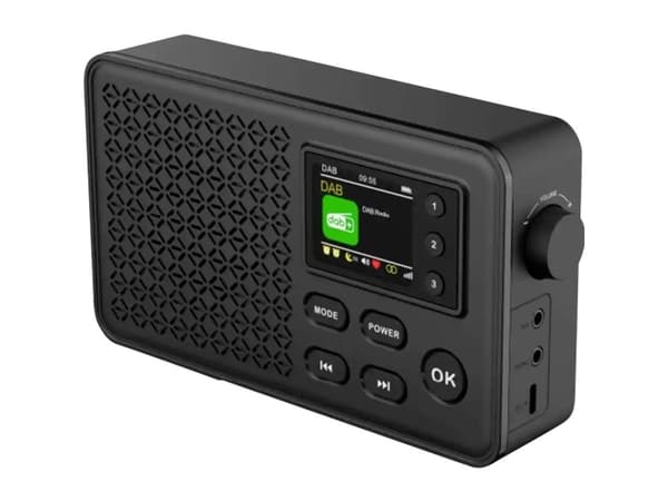 Denver DAB-57, Portable, DAB+, FM, 10 W, 4.5 cm (1.77"), 3.5 mm, USB Type-C
