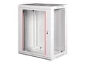 Pikkukuva 5 / 5: ROLINE 26.21.0127, Wall mounted rack, 18U, 80 kg, Rack rails, 20.6 kg, Grey