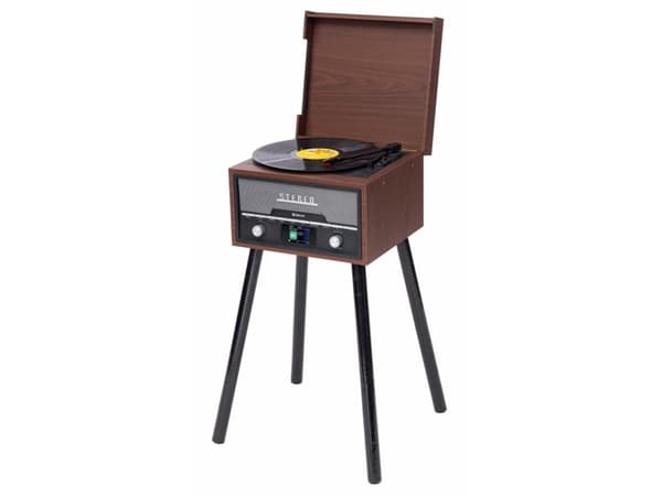 Denver 111161600140, Suoravetoinen levysoitin, Automaattinen, Musta, Ruskea, 33, 45, 78 RPM, Elektroninen jarru, Tasavirtamoottori