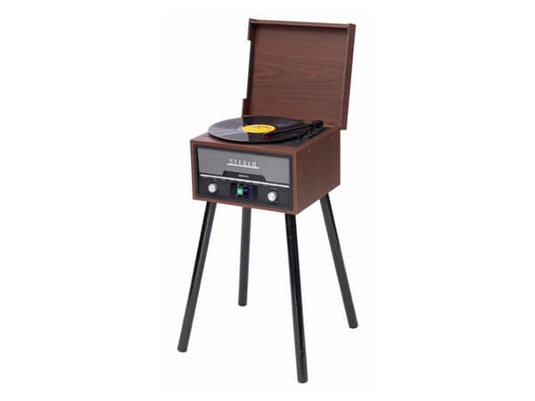 Denver 111161600140, Suoravetoinen levysoitin, Automaattinen, Musta, Ruskea, 33, 45, 78 RPM, Elektroninen jarru, Tasavirtamoottori