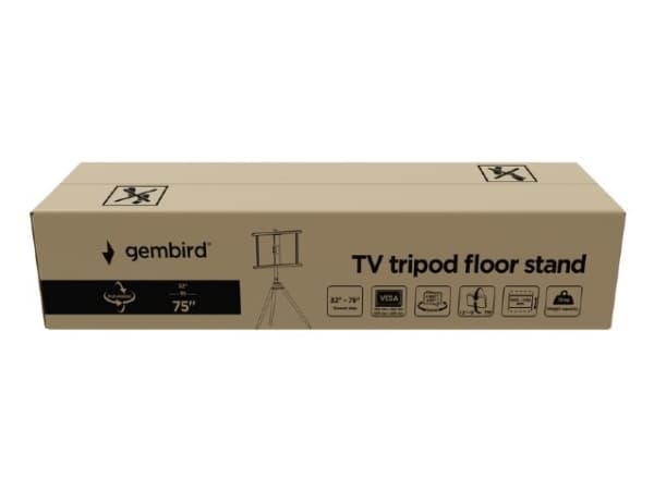 GEMBIRD TV-gulvstativ - svingbart/vippebart 32 - 75 tommer