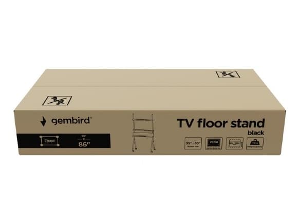 GEMBIRD Gulvstativ for TV 55-86 tommer svart