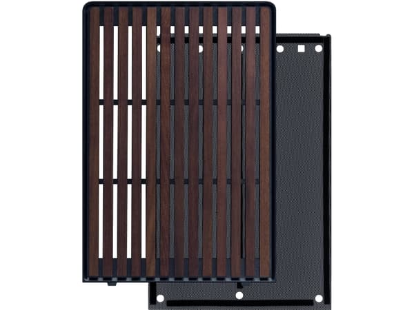 Lian Li A3-3WD - PC enclosure system front panel mounting kit - svart, Wulnut Wood