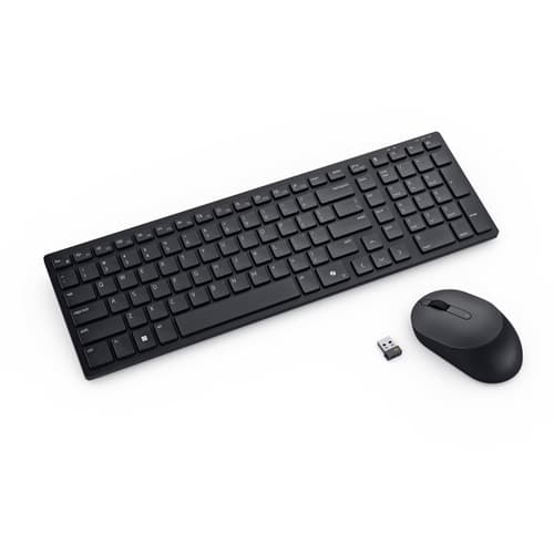 DELL KM555 tangentbord Mus inkluderad Universal Trådlös RF + Bluetooth QWERTY Amerikanskt internationellt Svart