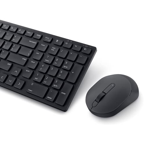 DELL KM555 tangentbord Mus inkluderad Universal Trådlös RF + Bluetooth QWERTY Amerikanskt internationellt Svart