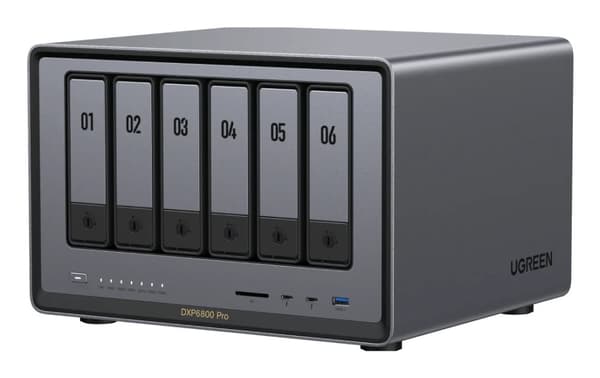Ugreen NASync DXP6800 Pro NAS Kompakt Intel® Core™ i5 i5-1235U 8 GB DDR5 0 TB UGOS Pro Svart