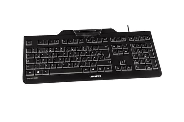 CHERRY KC 1000 SC tangentbord Kontor USB QWERTZ tyska Svart