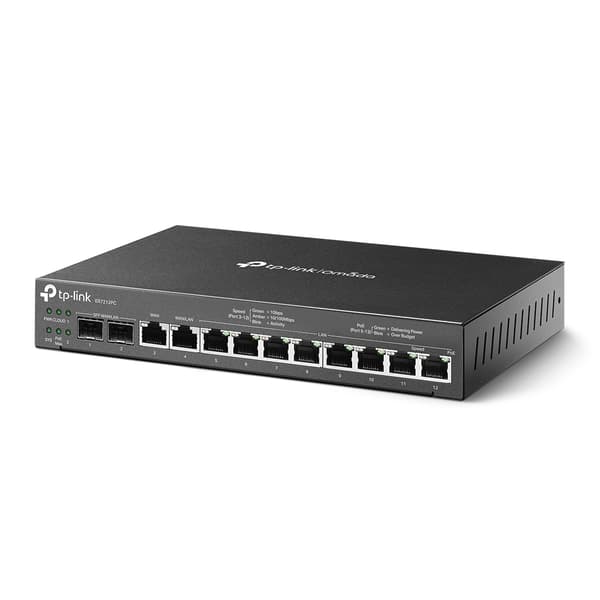 TP-Link Omada ER7212PC kabelansluten router Gigabit Ethernet Svart