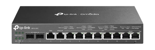 TP-Link Omada ER7212PC kabelansluten router Gigabit Ethernet Svart
