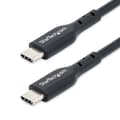 Miniatyrbild 1 av 4: StarTech.com 3 m USB-C-laddningskabel, laddning och synkronisering, 60 W (3 A) PD, USB 2.0-laddare för bärbar dator, TPE-mantel - Svart USB C-laddning