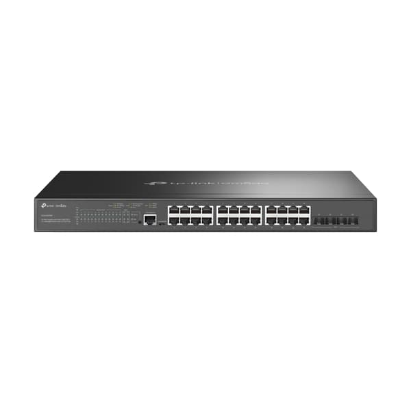 TP-Link Omada SG3428XMP nätverksswitchar hanterad L2+ Gigabit Ethernet (10/100/1000) Strömförsörjning via Ethernet (PoE) stöd 1U Svart