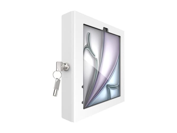 Compulocks iPad Air M2 & M3 11", Apex Enclosure Core Stand - White - Monteringssats (hölje, ställ) - för surfplatta - låsbar - metallram - vit - skär