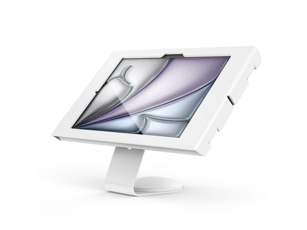 Compulocks iPad Air M2 & M3 11", Apex Enclosure Core Stand - White - Monteringssats (hölje, ställ) - för surfplatta - låsbar - metallram - vit - skär