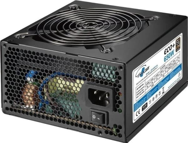 EUROCASE zdroj 650W Eco+, 120mm, 80+ Bronze, ATX