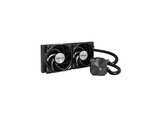VEN CPU REF LIQUIDA MONTECH HYPERFLOW S240 B 2VENT 120MM/INTEL-AMD/ARGB/BLACK HYPER FLOW SILENT 240 BLACK