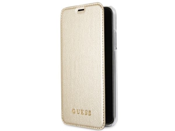 Guess GUFLBKPXIGLTGO iPhone X/Xs gold book Iridescent